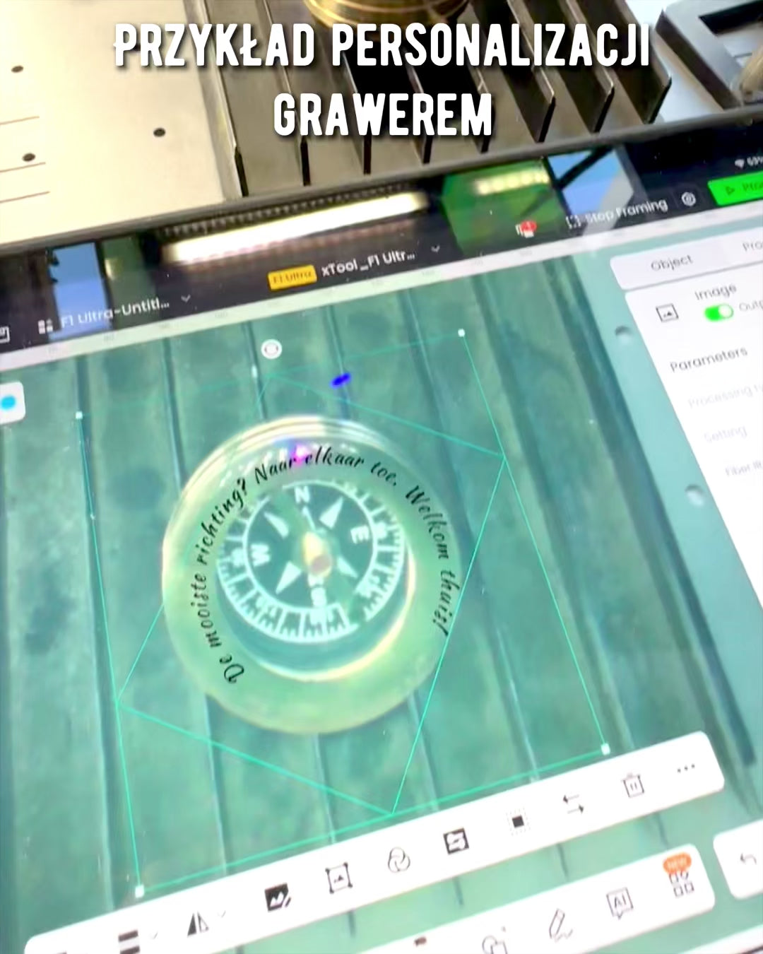 Rejsekompas Rajput med mulighed for personalisering - som gave