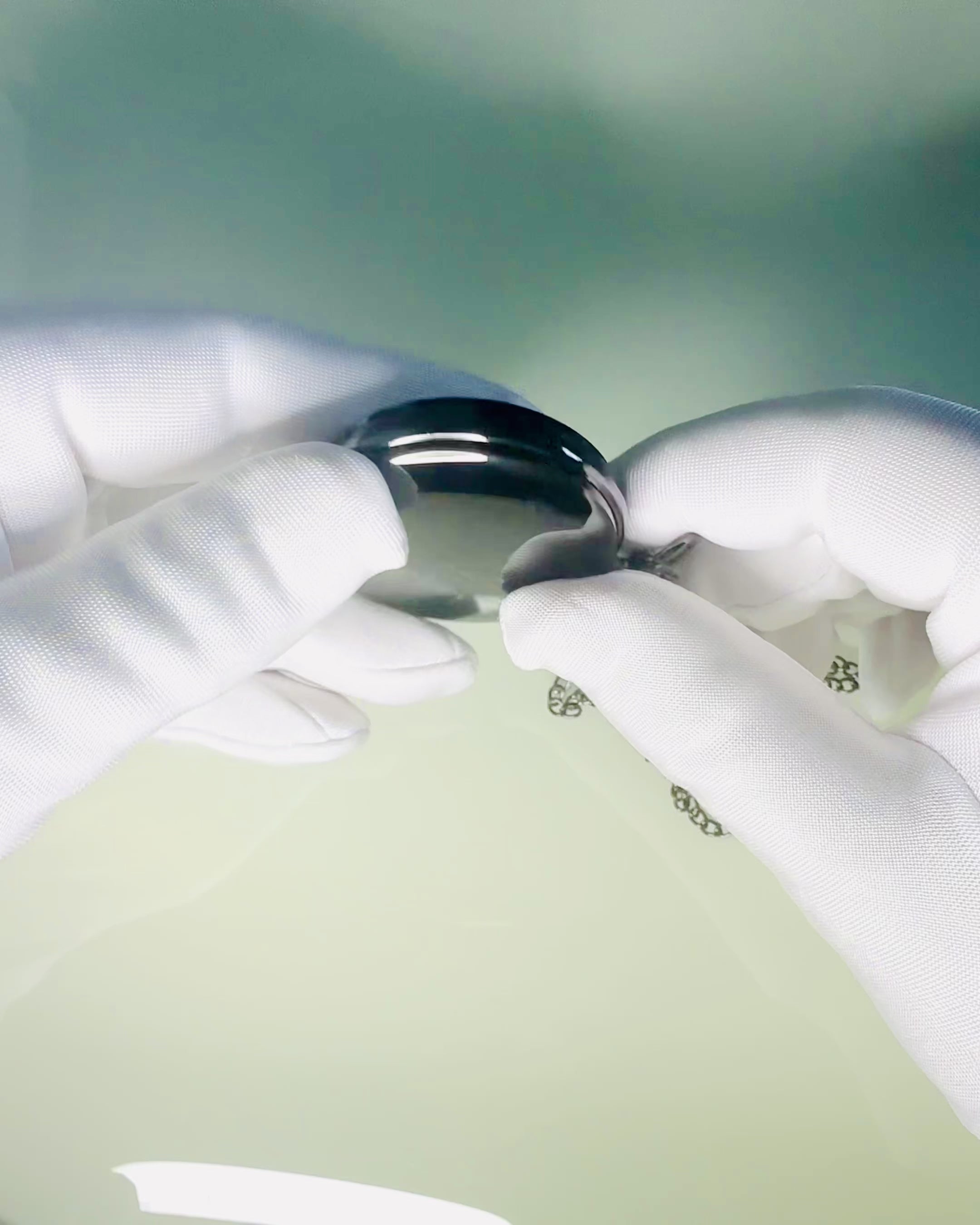 Sort lommeur "Klassisk Elegans" med mulighed for gravering