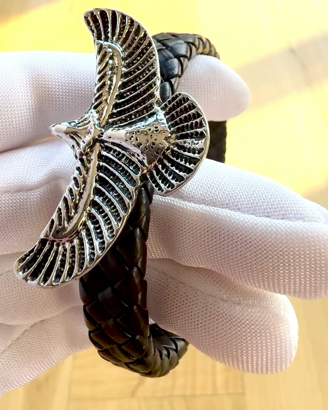 Herrearmbånd "SkyRider" – Læderstil med Karakter - mulighed for personlig gravering