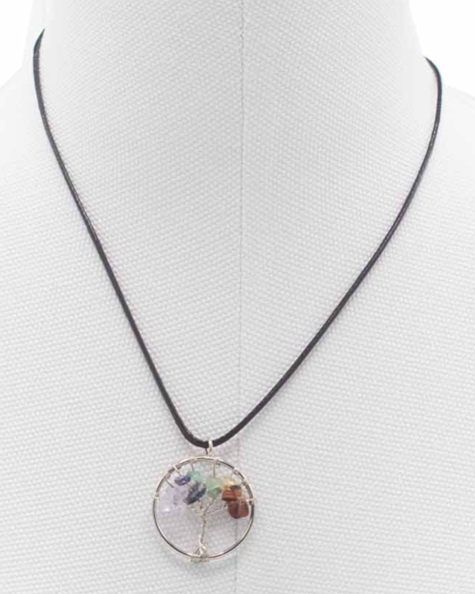 Halskæde Livets Træ Chakraernes Balance – Natursten