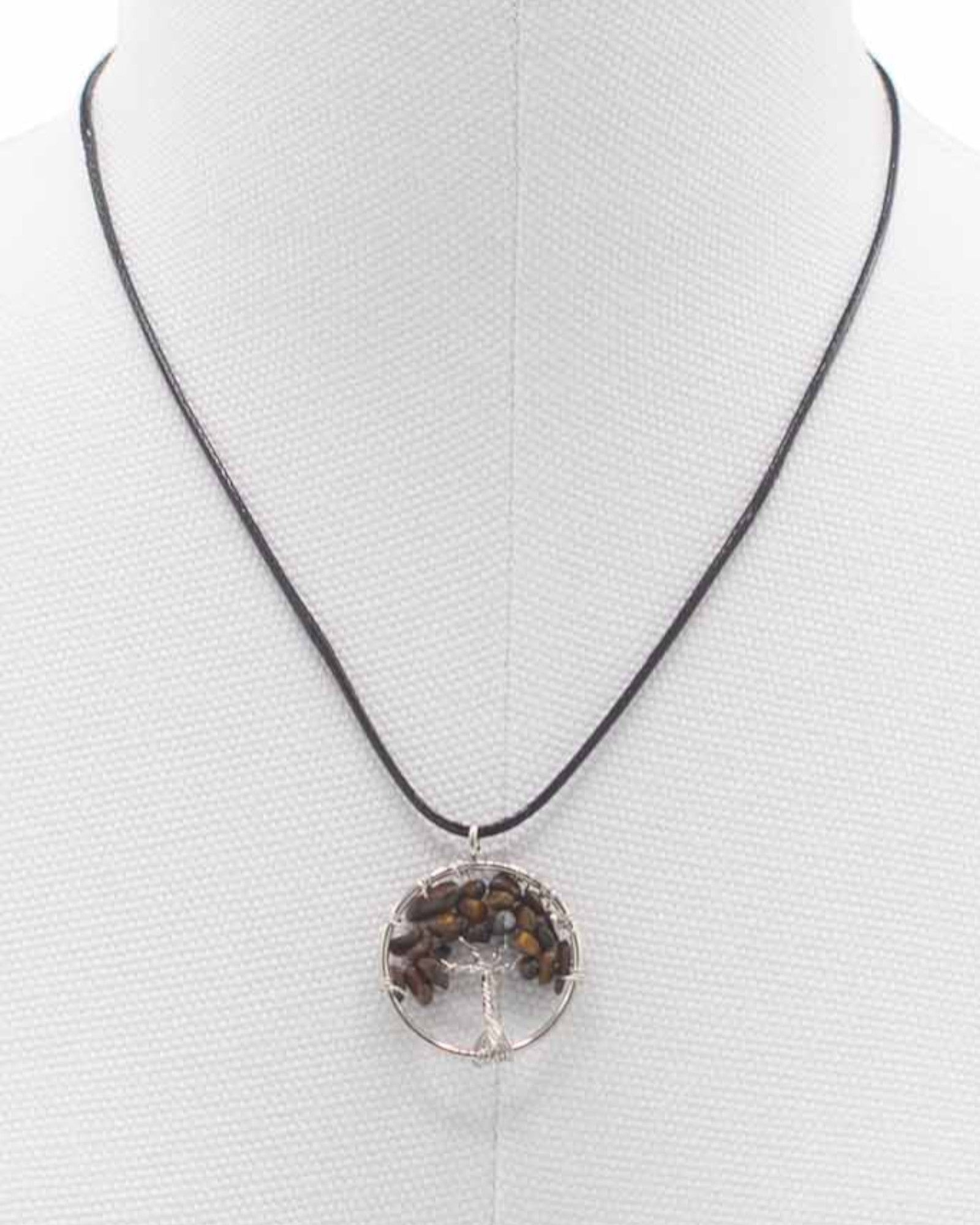 Halskæde Livets Træ Beskyttelse og Selvtillid – Tigerøje