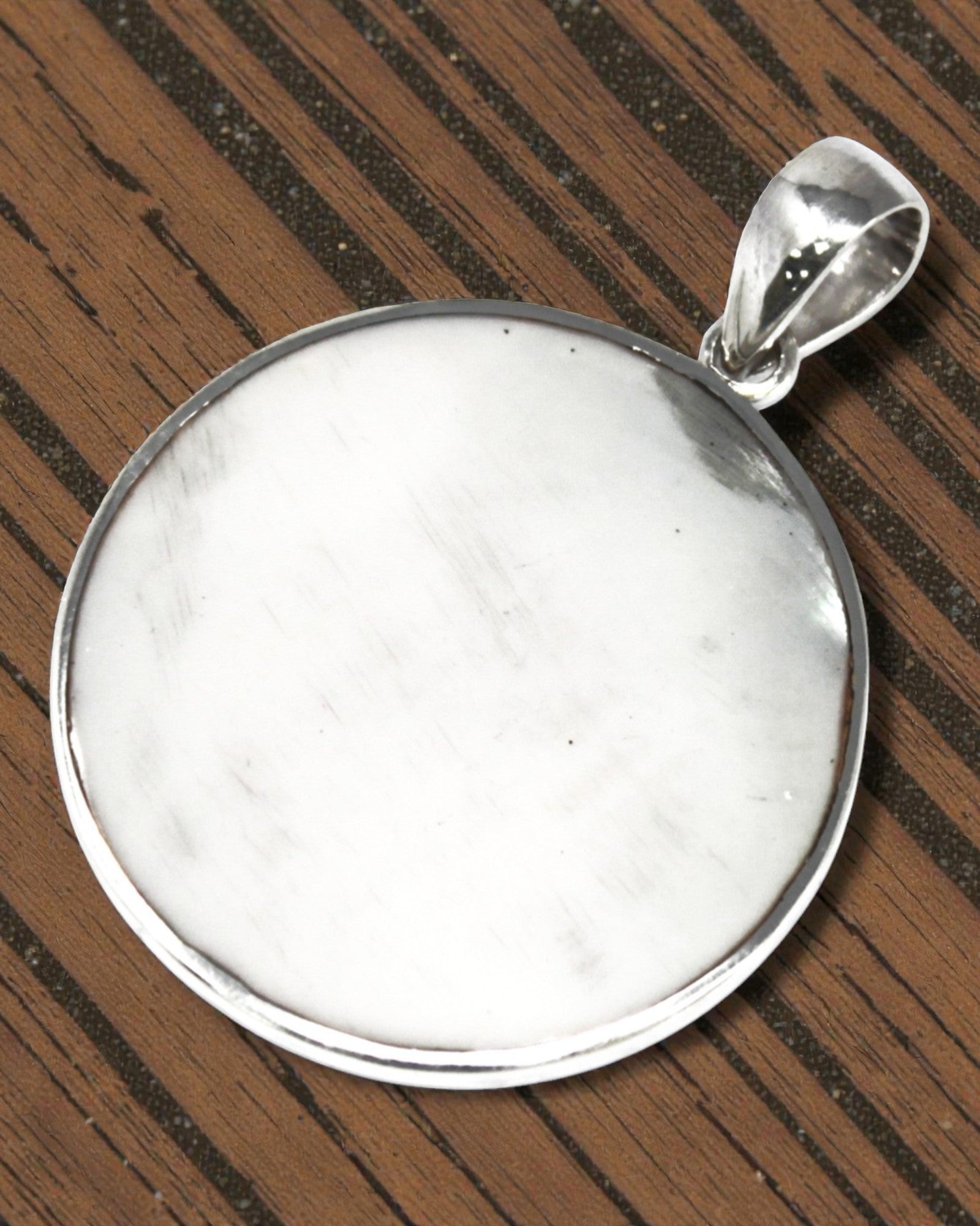 Sølvvedhæng Livets Træ 30 mm – Mother of Pearl Pure Light