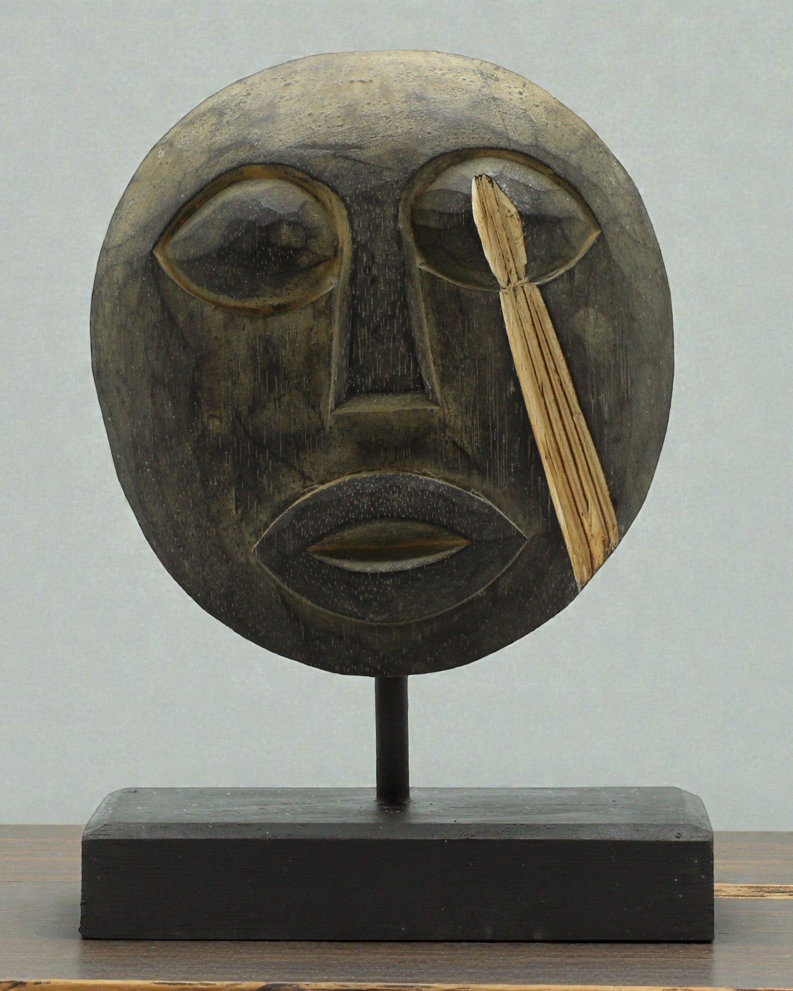 Timoresisk Maske Forfædrenes Vogter 27x20 cm – Antik