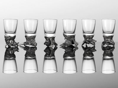 Sæt med 12 snapseglas på 25ml med karaffel på 250ml og mulighed for personlig gravering