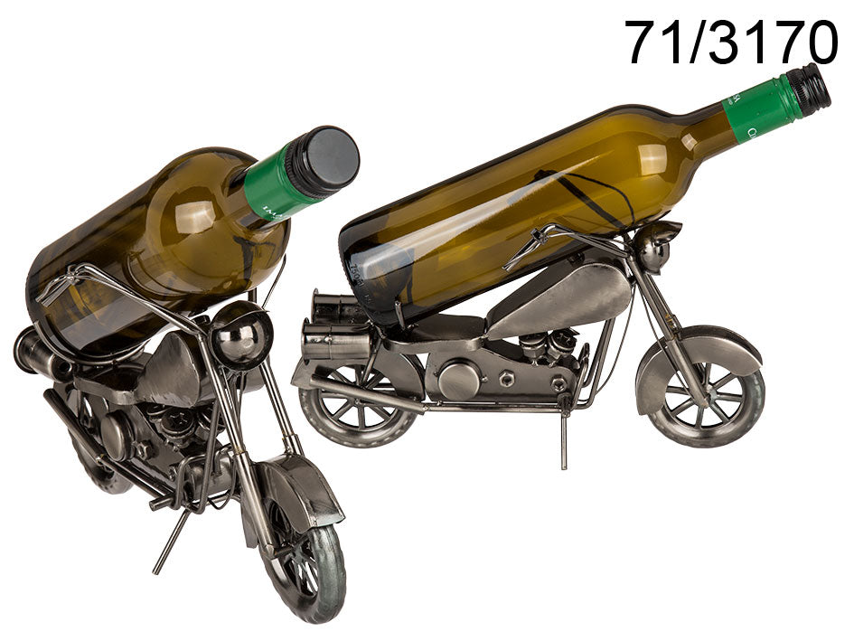 Metalvinholder - motorcykel, mulighed for personlig gravering