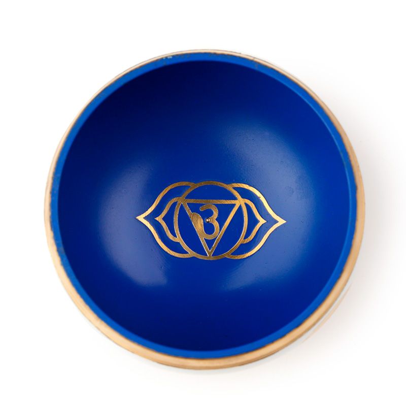 Syngeskål, blå skål, mulighed for personlig gravering, diameter 10 cm, højde 5 cm