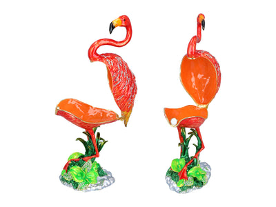 Metalkassette Flamingo med mulighed for personlig gravering, dekorativ, ideel som gave, 22 cm høj
