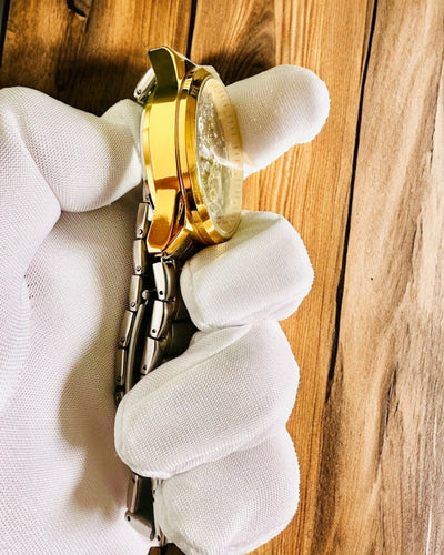 Mænds Kvartsur "Vision Sport" – Dobbeltsidet Gennemsigtig med Aluminium