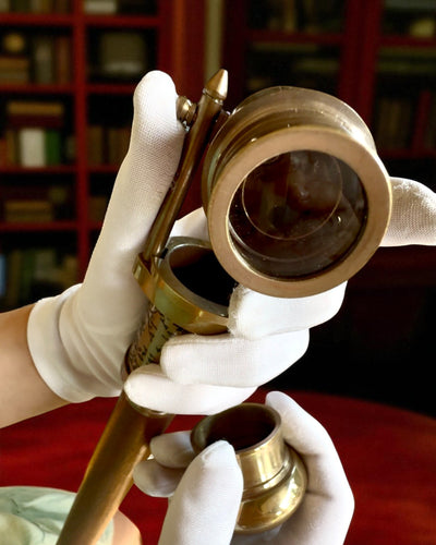 Navigatorstok 2.0 med kompas og skjult kikkert, mulighed for personlig gravering som gave