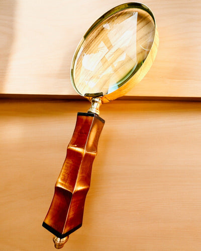 Stor Retro Lup, mulighed for personliggørelse som gave med gravering - varianter til valg