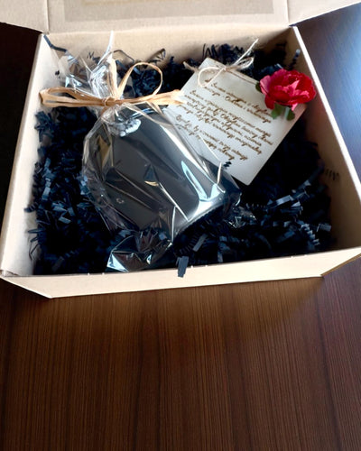 Intentionel sojavokslys Obsidian – selvtillid og indre styrke, 250 ml, mulighed for personliggørelse som gave