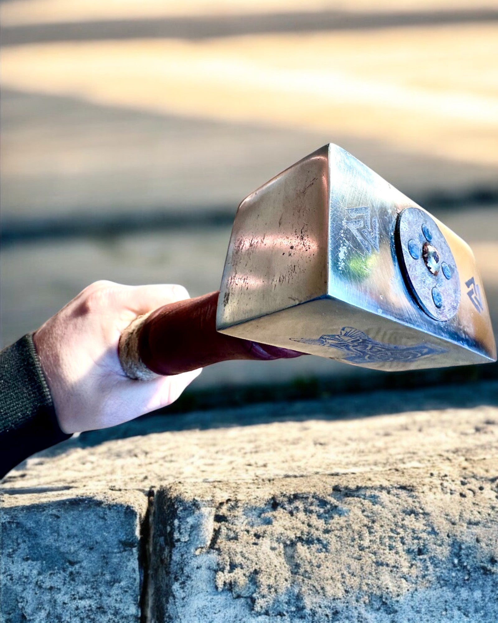 Mjölnir Ska ldhammer – 33 cm, Håndsmedet Vikinghammer med Mulighed for Gravering