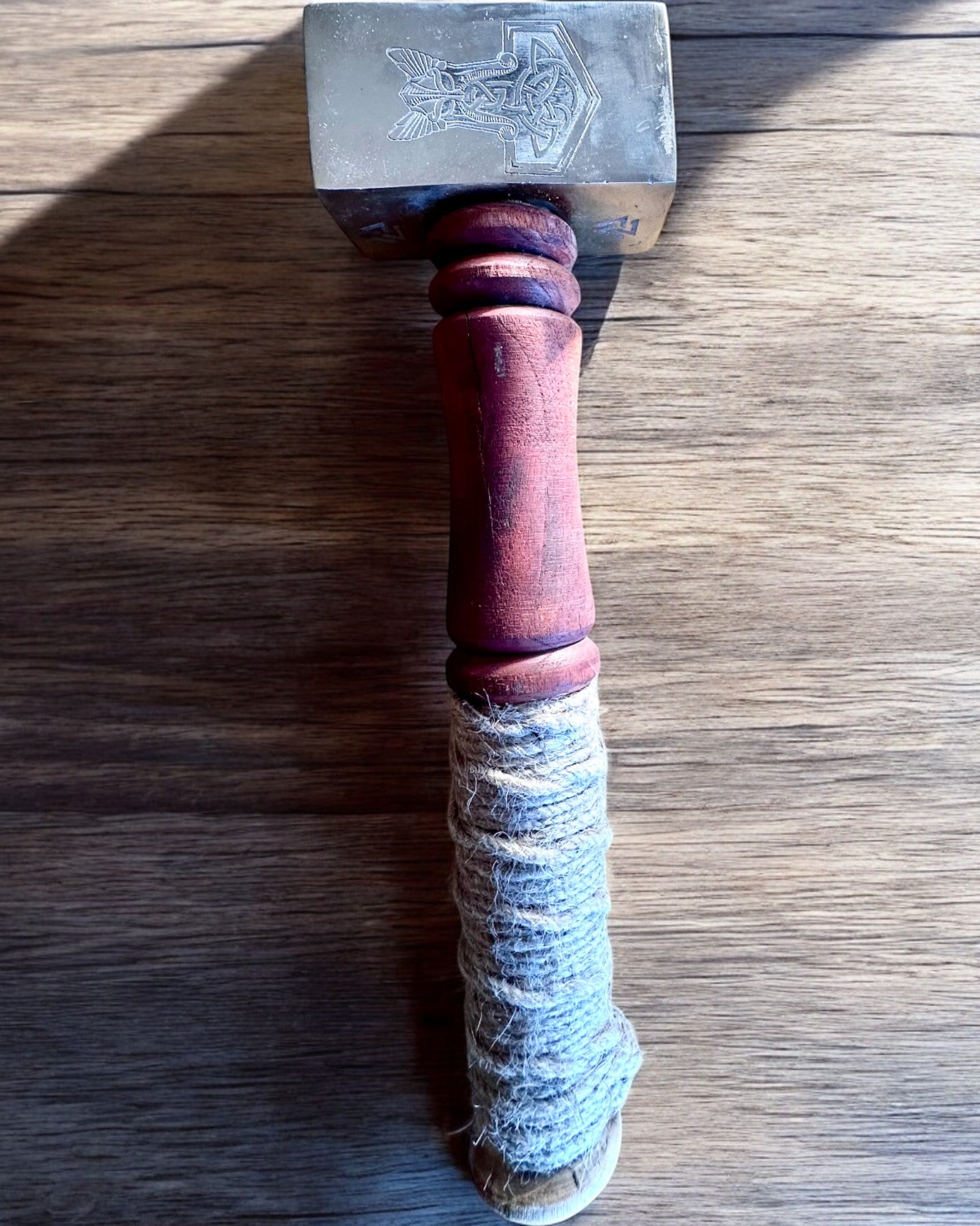 Mjölnir Ska ldhammer – 33 cm, Håndsmedet Vikinghammer med Mulighed for Gravering