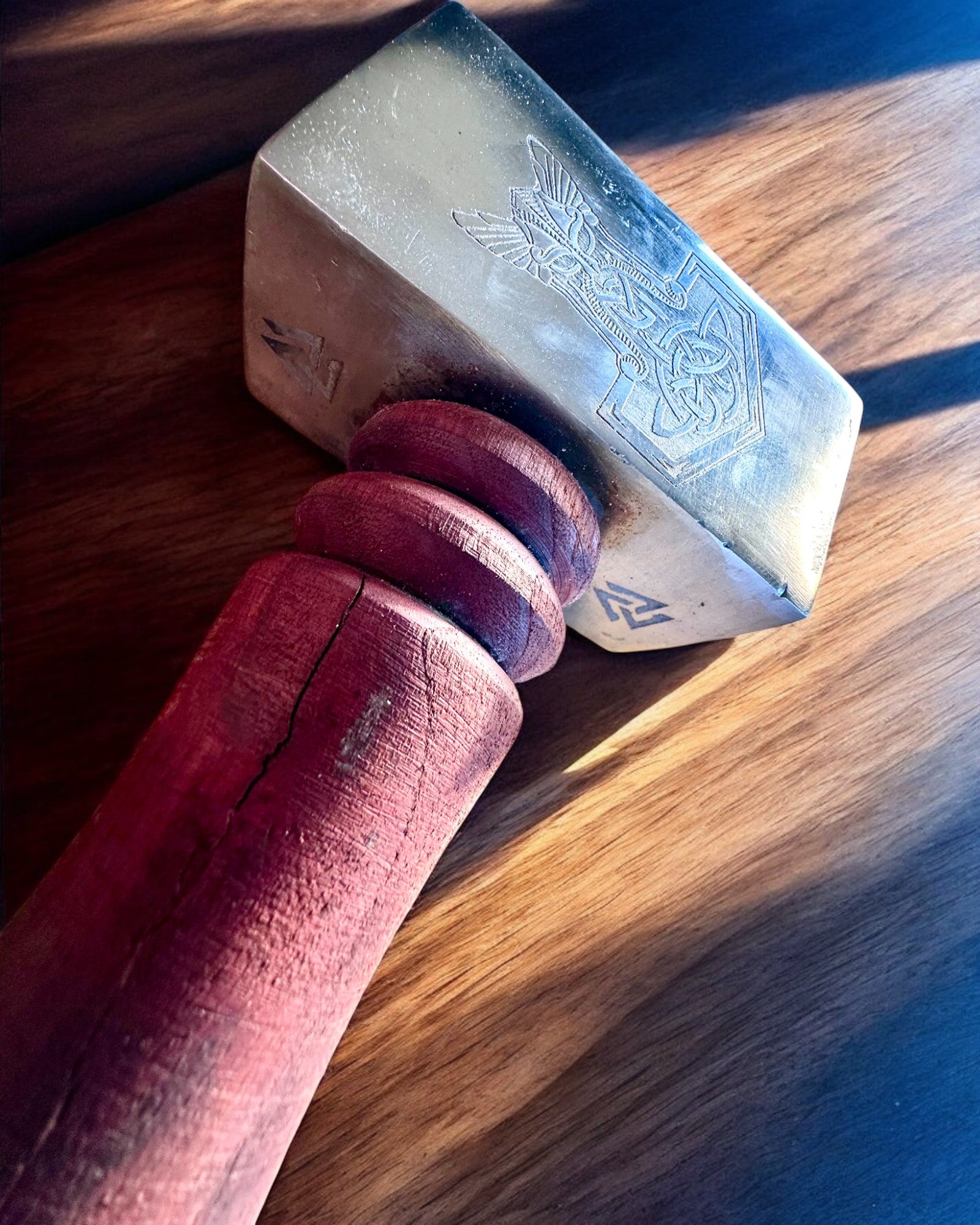 Mjölnir Ska ldhammer – 33 cm, Håndsmedet Vikinghammer med Mulighed for Gravering