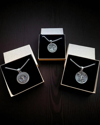 Amulet Livets Træ med Mulighed for Gravering - halskæde "Naturens Vitalitet", personalisering