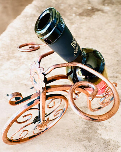 Cykel Vinstativ "WineCycle" - mulighed for personlig gravering som gave