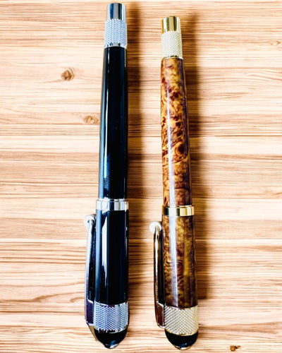 Elegant "Majestic" kuglepen med mulighed for personliggørelse som gave, 2 farvevarianter at vælge imellem