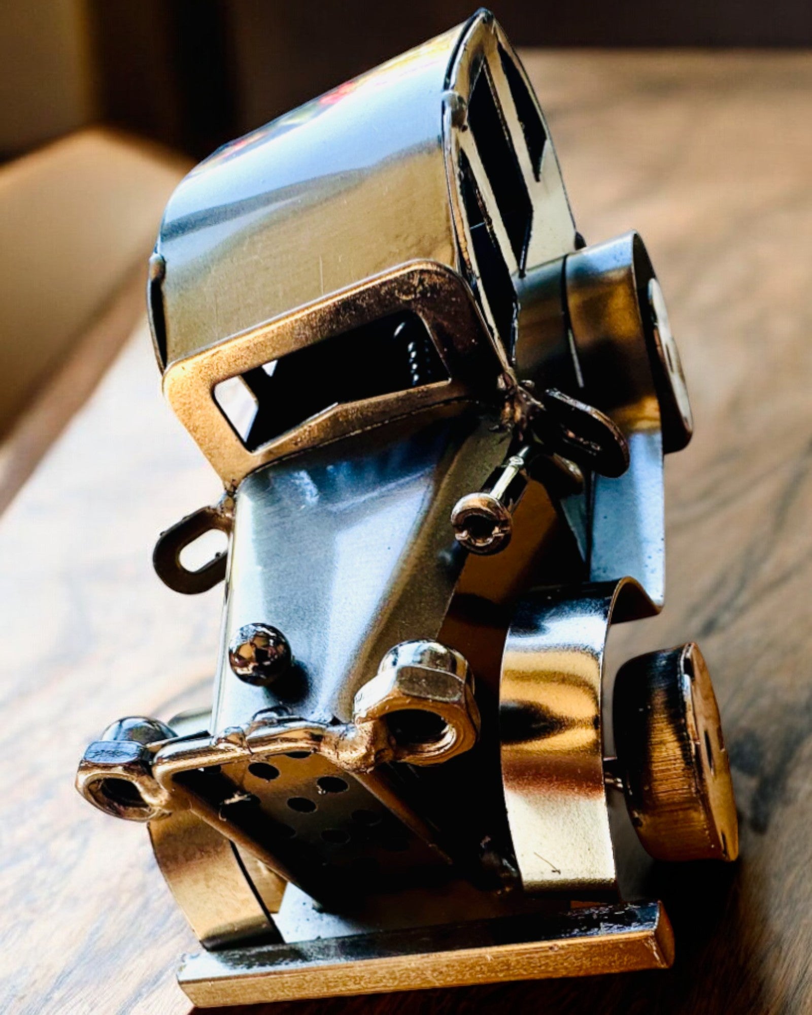 Retro klassisk bil, bil, af jern - "Vintage Drive" kollektion, bilmodel, personliggørelse med gravering som gave