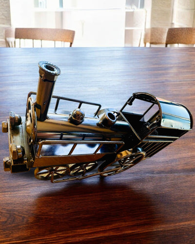 Lokomotywa af jern "Retro Express" – dekoration, model, håndlavet med mulighed for gravering som gave