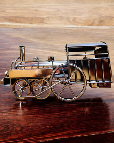 Lokomotywa af jern "Retro Express" – dekoration, model, håndlavet med mulighed for gravering som gave