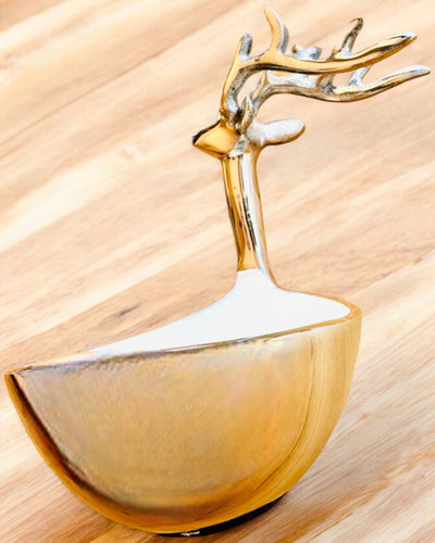 Elegant skål Hornet Skønhed – Håndværk fra Indien, personalisering med gravering