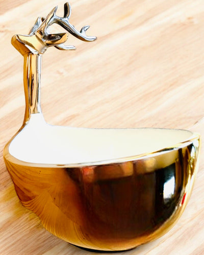 Elegant skål Hornet Skønhed – Håndværk fra Indien, personalisering med gravering