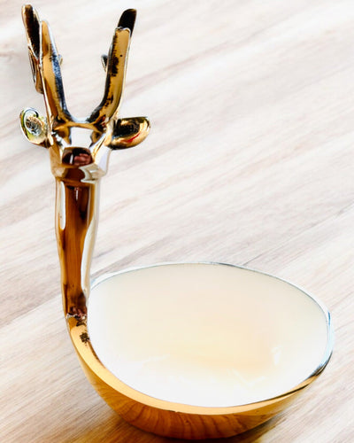 Elegant skål Hornet Skønhed – Håndværk fra Indien, personalisering med gravering