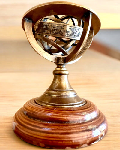 Astrolabium Artis 2 - 30 cm højde, Håndlavet med Mulighed for Gravering, dekoration til kontor, premium