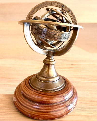 Astrolabium Artis 2 - 30 cm højde, Håndlavet med Mulighed for Gravering, dekoration til kontor, premium