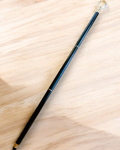 Laska til spadsereture "Hvid Diamant" - Håndlavet i træ, mulighed for gravering