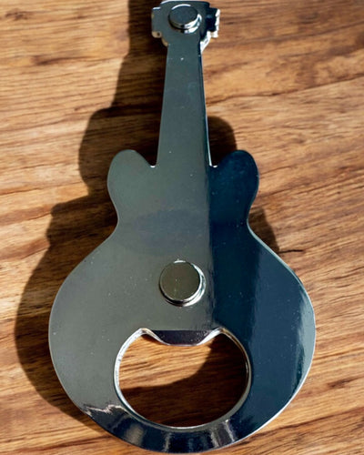 Flaskeåbner Guitar Rock'n'Open, 2 varianter, personliggørelse med gravering som gave