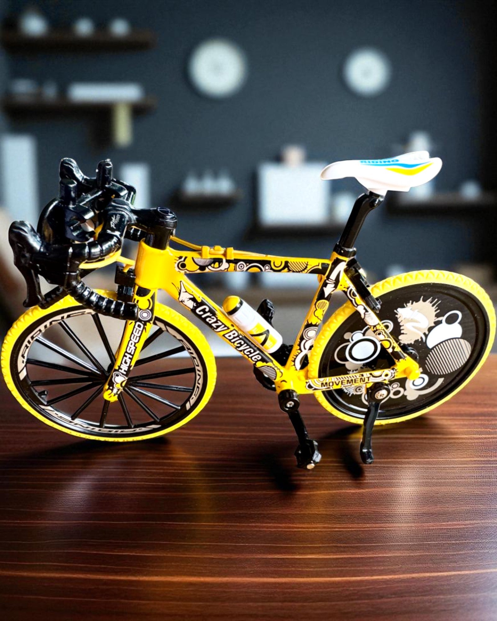 Miniature Metal Modelcykel Samlerobjekt "Speed Rider 1.2" – personalisering med gravering som gave, 2 farvevarianter