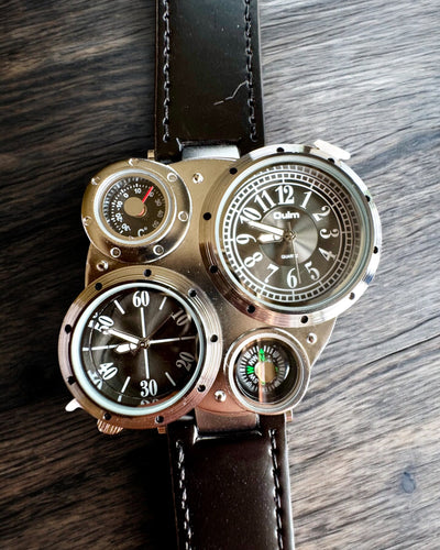 Overlevelsesur „Explorer 4in1”, mulighed for personliggørelse med gravering som gave