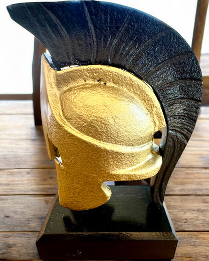 Spartan Premium hjelm – håndlavet dekorativ skulptur, mulighed for tilpasning med gravering som gave