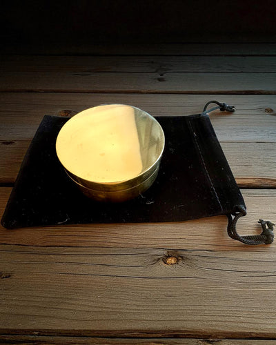 Solkompas Voyager 7cm – messing solur med kompas, tilpasning med gravering som gave