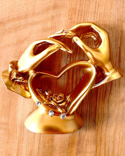 Figur "Berøring af Kærlighed" 10 cm høj, med Mulighed for Gravering som gave