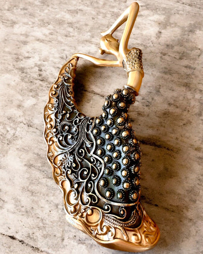 Elegant skulptur "Tancerka Złotego Blasku", 29 cm høj, med mulighed for gravering som gave