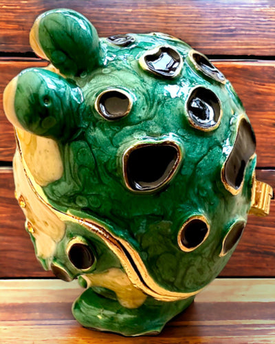 Elegant dekorativ æske "Żabi Skarb" til gave med personalisering, med mulighed for gravering