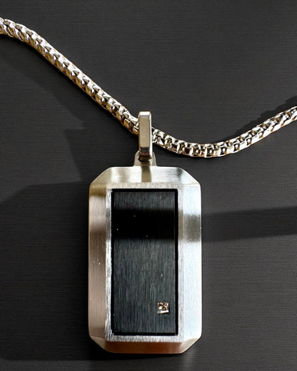 Herrehalskæde Dog Tag „SteelVision” – rustfrit stål, 15 varianter, tilpasning med gravering