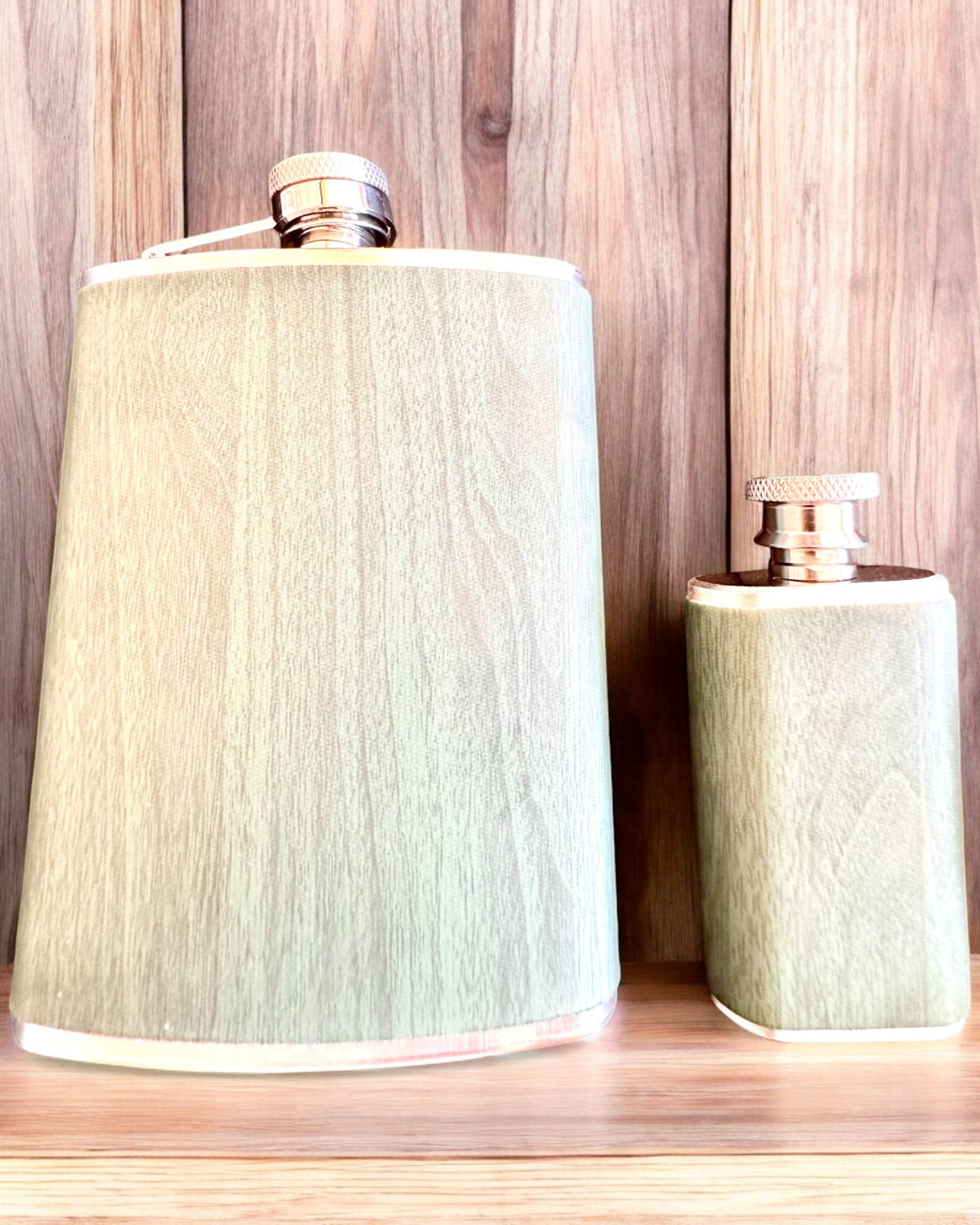 Sæt med lommelærker og glas "Forest Spirit", til gave med personlig gravering