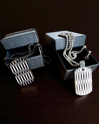 Herrehalskæde Dog Tag „SteelVision” – rustfrit stål, 15 varianter, tilpasning med gravering