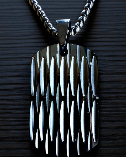 Herrehalskæde Dog Tag „SteelVision” – rustfrit stål, 15 varianter, tilpasning med gravering