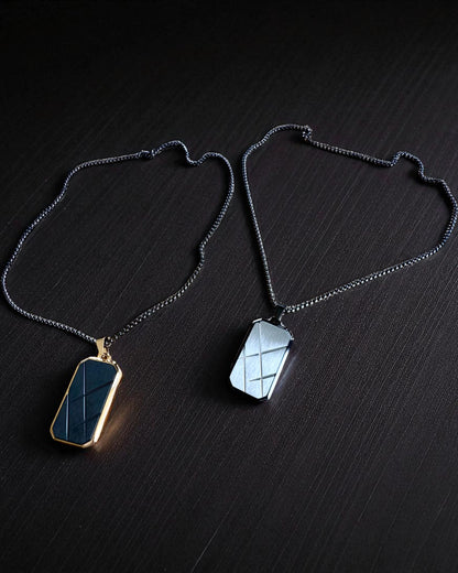 Herrehalskæde Dog Tag „SteelVision” – rustfrit stål, 15 varianter, tilpasning med gravering