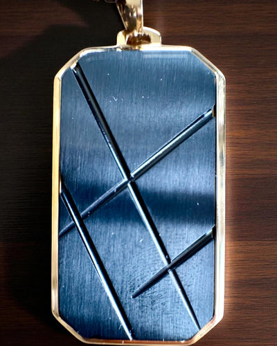 Herrehalskæde Dog Tag „SteelVision” – rustfrit stål, 15 varianter, tilpasning med gravering