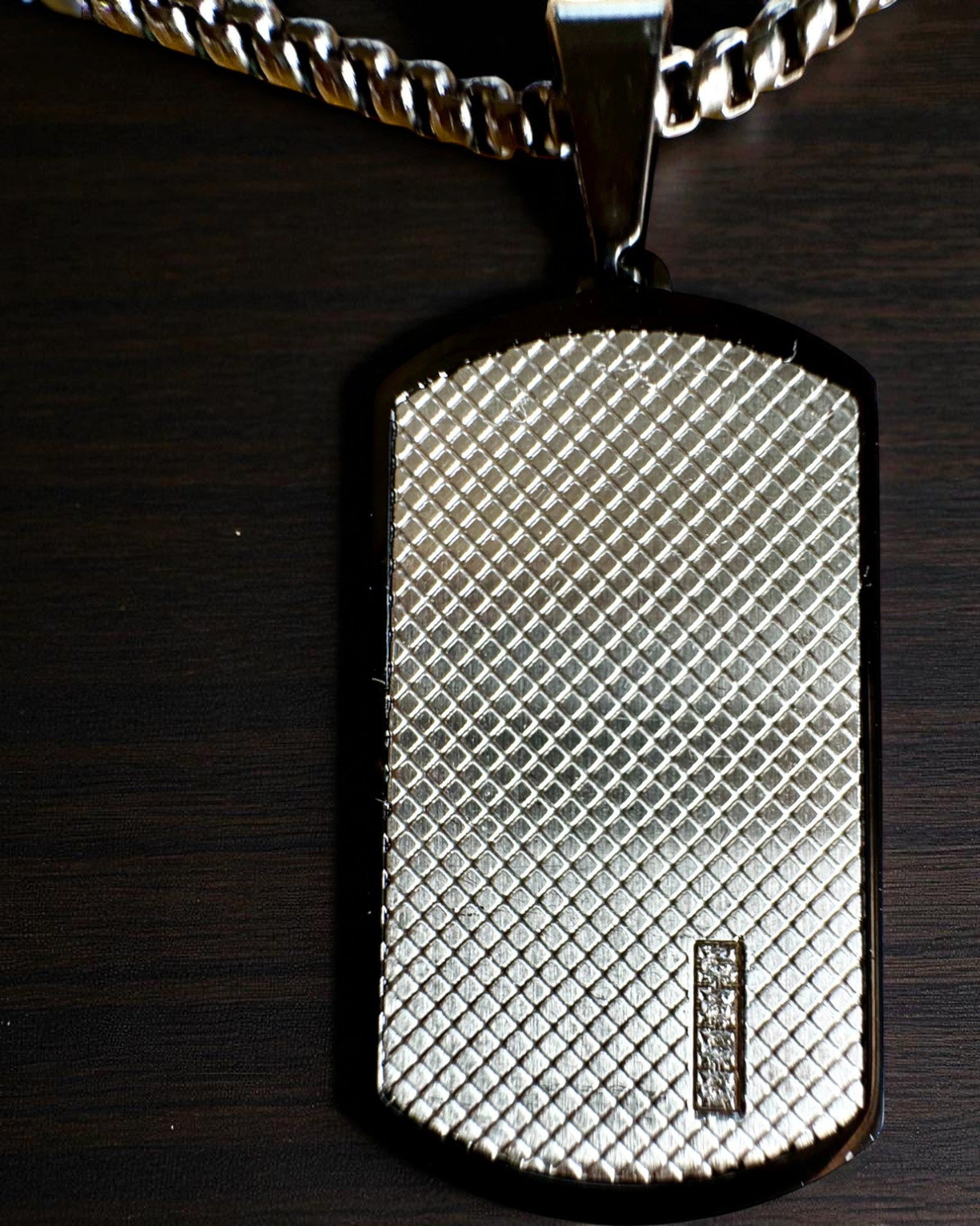 Herrehalskæde Dog Tag „SteelVision” – rustfrit stål, 15 varianter, tilpasning med gravering