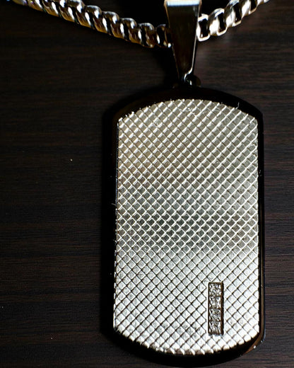 Herrehalskæde Dog Tag „SteelVision” – rustfrit stål, 15 varianter, tilpasning med gravering