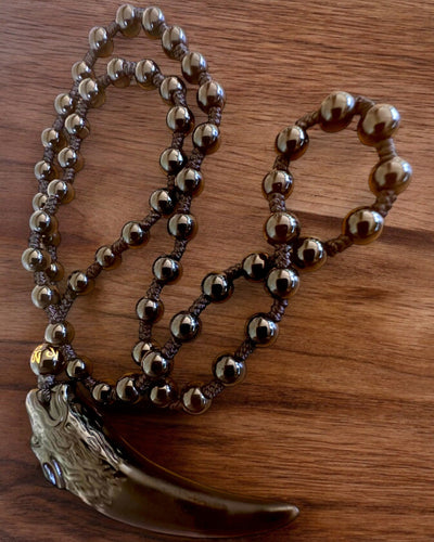 Wilczy Ząb Jadeitowy - Amulet af Styrke og Beskyttelse, mulighed for personlig gravering som gave