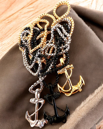 Determinationens Anker, Søamulet, halskæde, mulighed for personlig gravering som gave, 3 varianter at vælge imellem