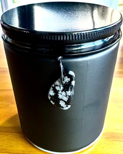 Intentionel sojavokslys Obsidian – selvtillid og indre styrke, 250 ml, mulighed for personliggørelse som gave