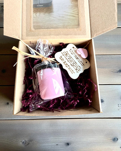 Intentionelt sojalys Rosenkvarts – kærlighed, harmoni og hjertets fred, 250 ml, mulighed for personliggørelse som gave